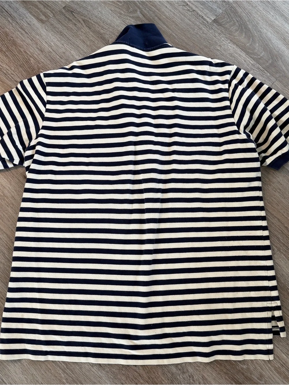 Ralph Lauren Classic Navy & White Striped Polo